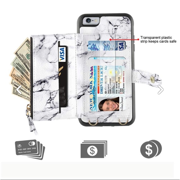 Lameeku iPhone 6/6s/7/8 case and wallet-wristlet or wallet-crossbody - Picture 9 of 14